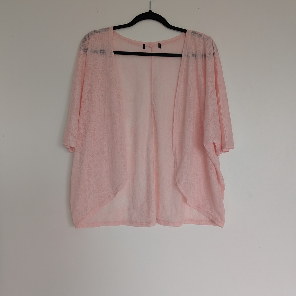Baby Pink Sheer Cardigan